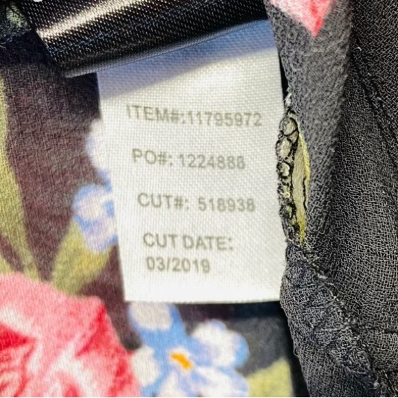 👚 TORRID || Chiffon Hi-Low Floral Sheer Tunic Top- - Picture 4 of 5